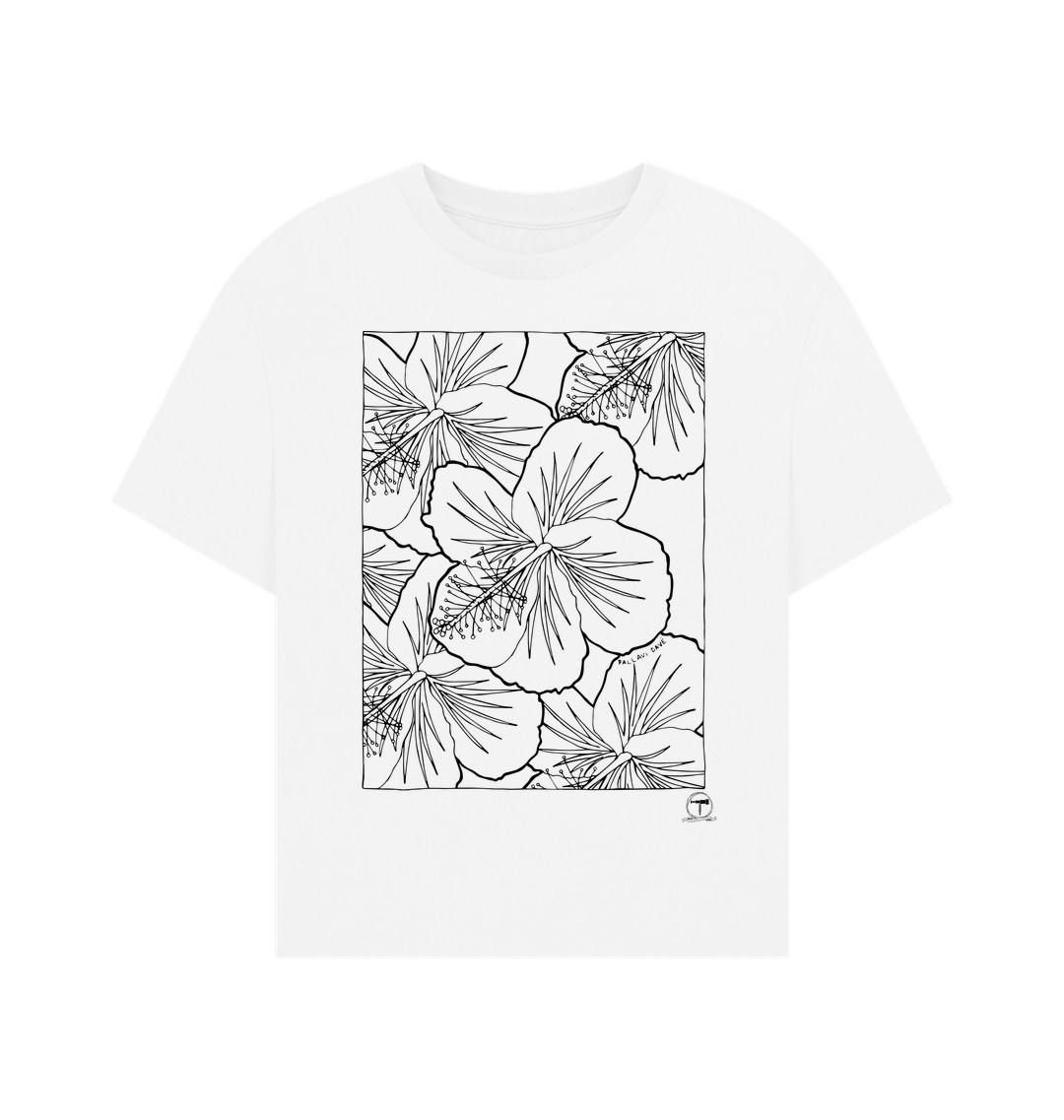 White Printed T-shirt Front