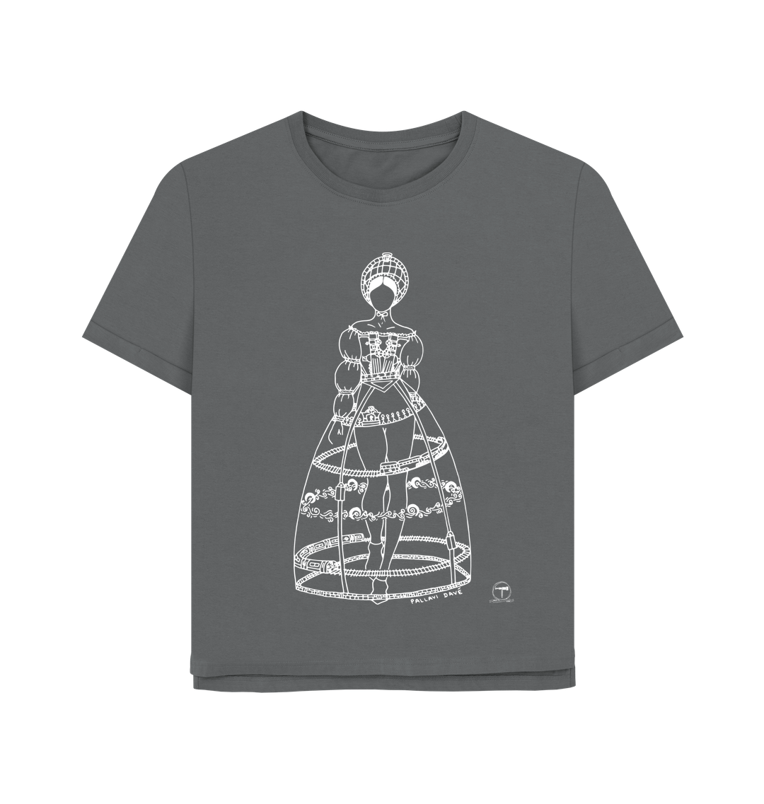 Slate Grey Printed T-shirt Front