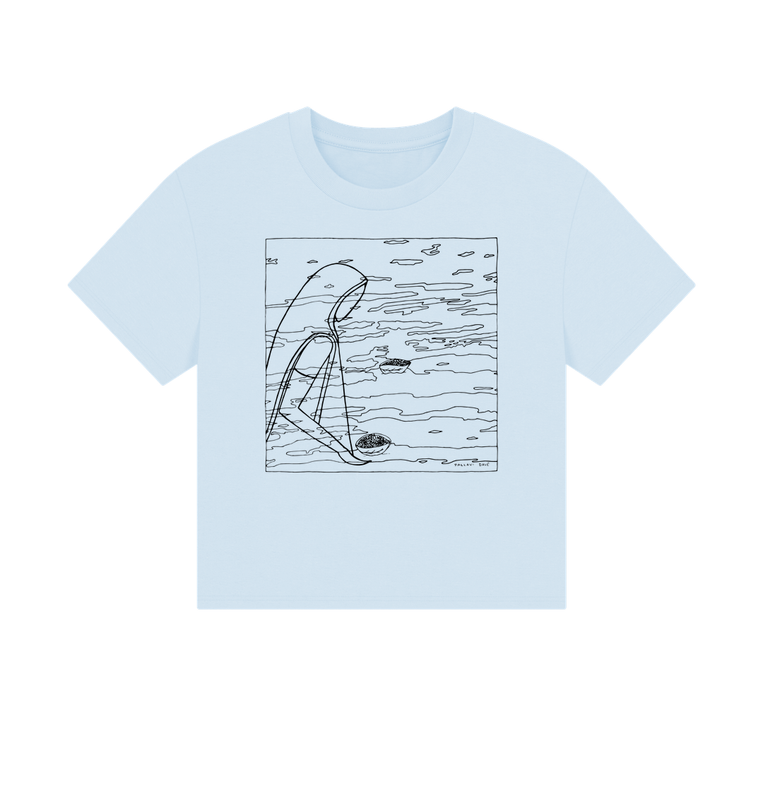 Sky Blue Printed T-shirt