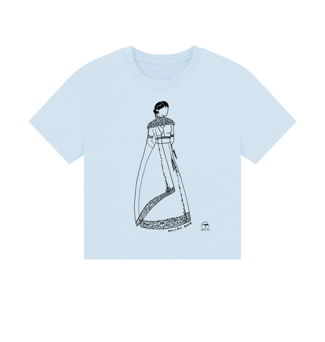 Sky Blue Printed T-shirt