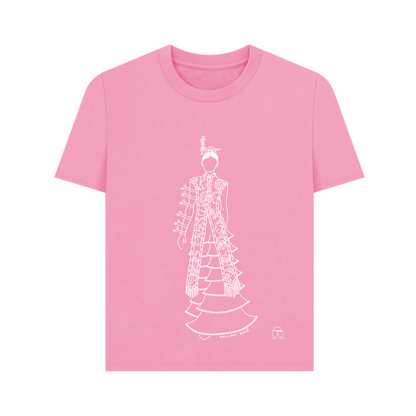 Rose Pink Printed T-shirt Front