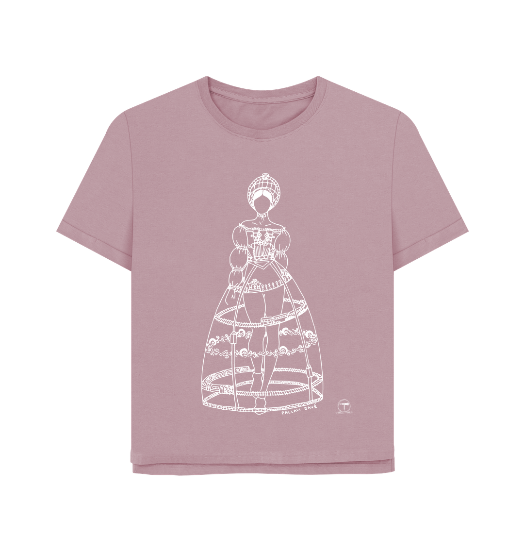 Mauve Printed T-shirt Front