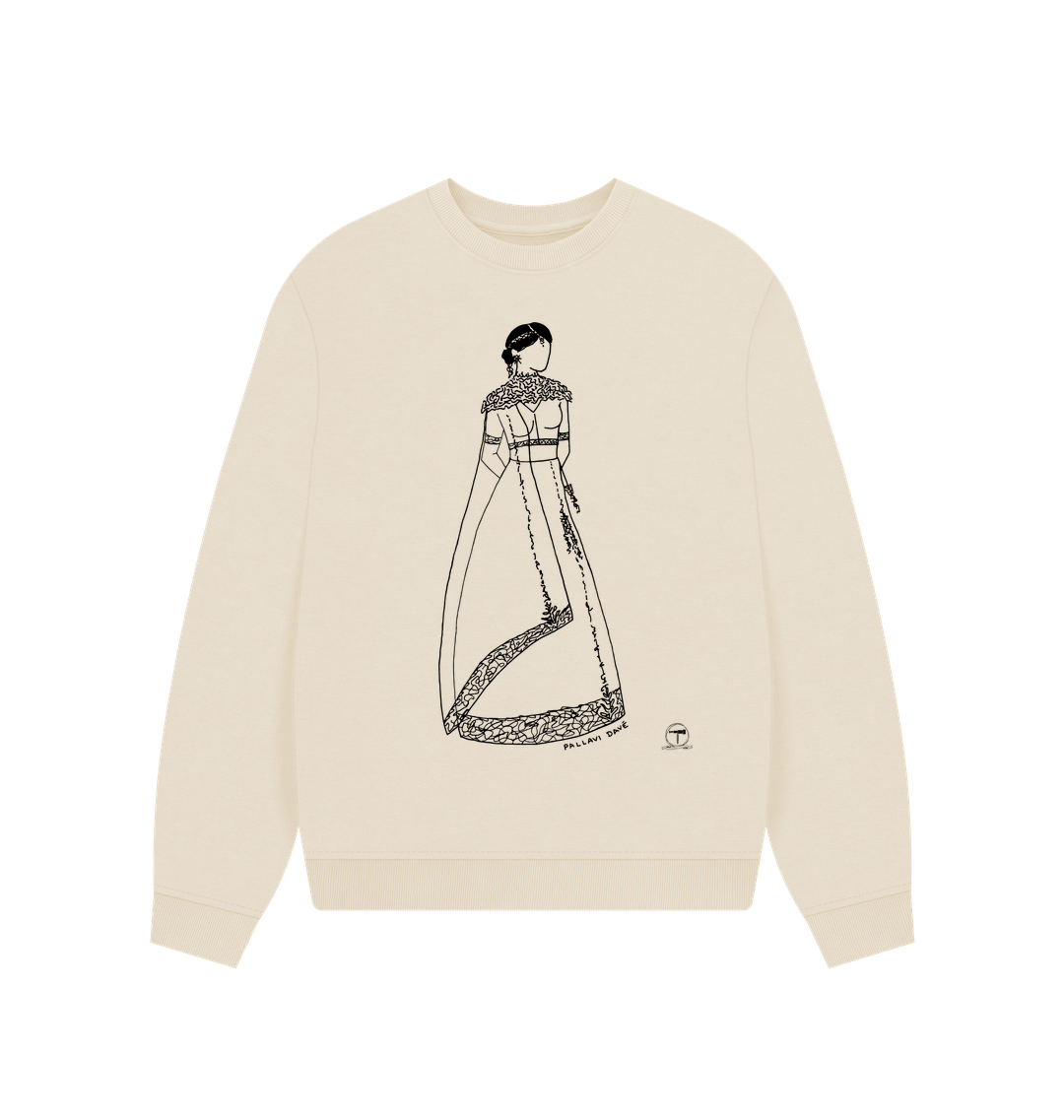 Oat Printed Sweater Front