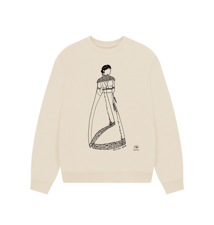 Oat Printed Sweater Front