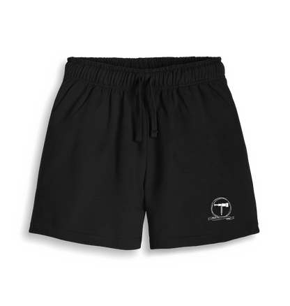 Black Printed Womens Joggers Front