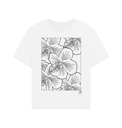 White Printed T-shirt Front