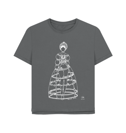 Slate Grey Printed T-shirt Front