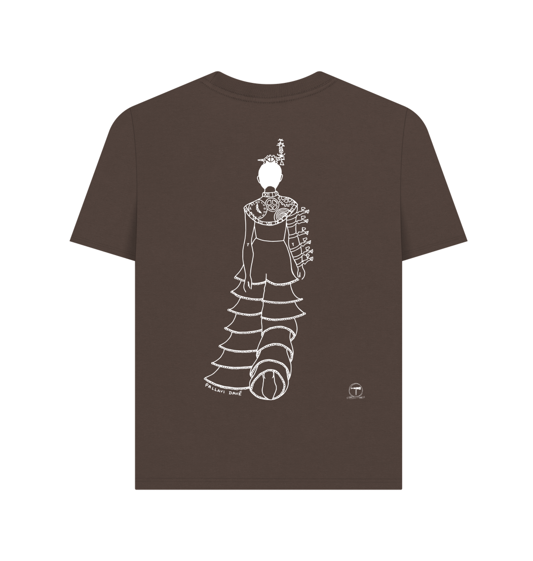 Chocolate Printed T-shirt Back