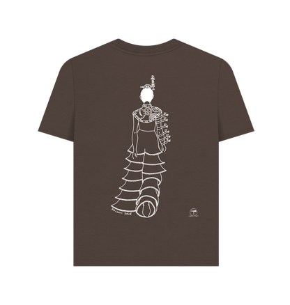 Chocolate Printed T-shirt Back