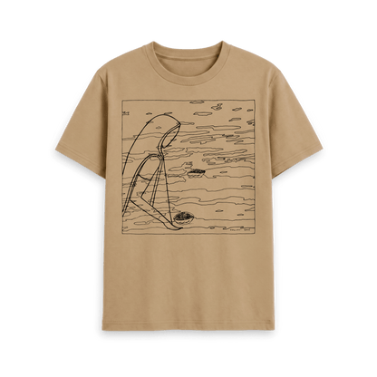 Sand Printed T-shirt Front