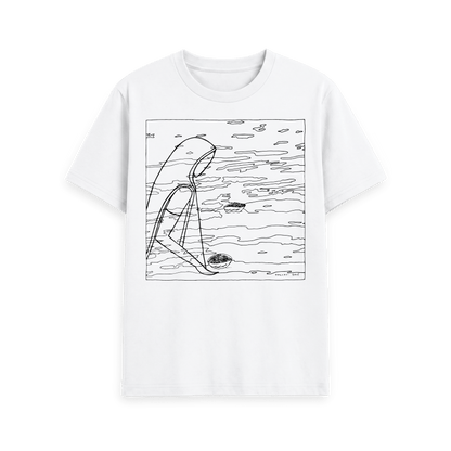 White Printed T-shirt Front