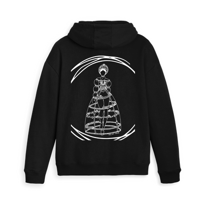 Black Zip hoody Back