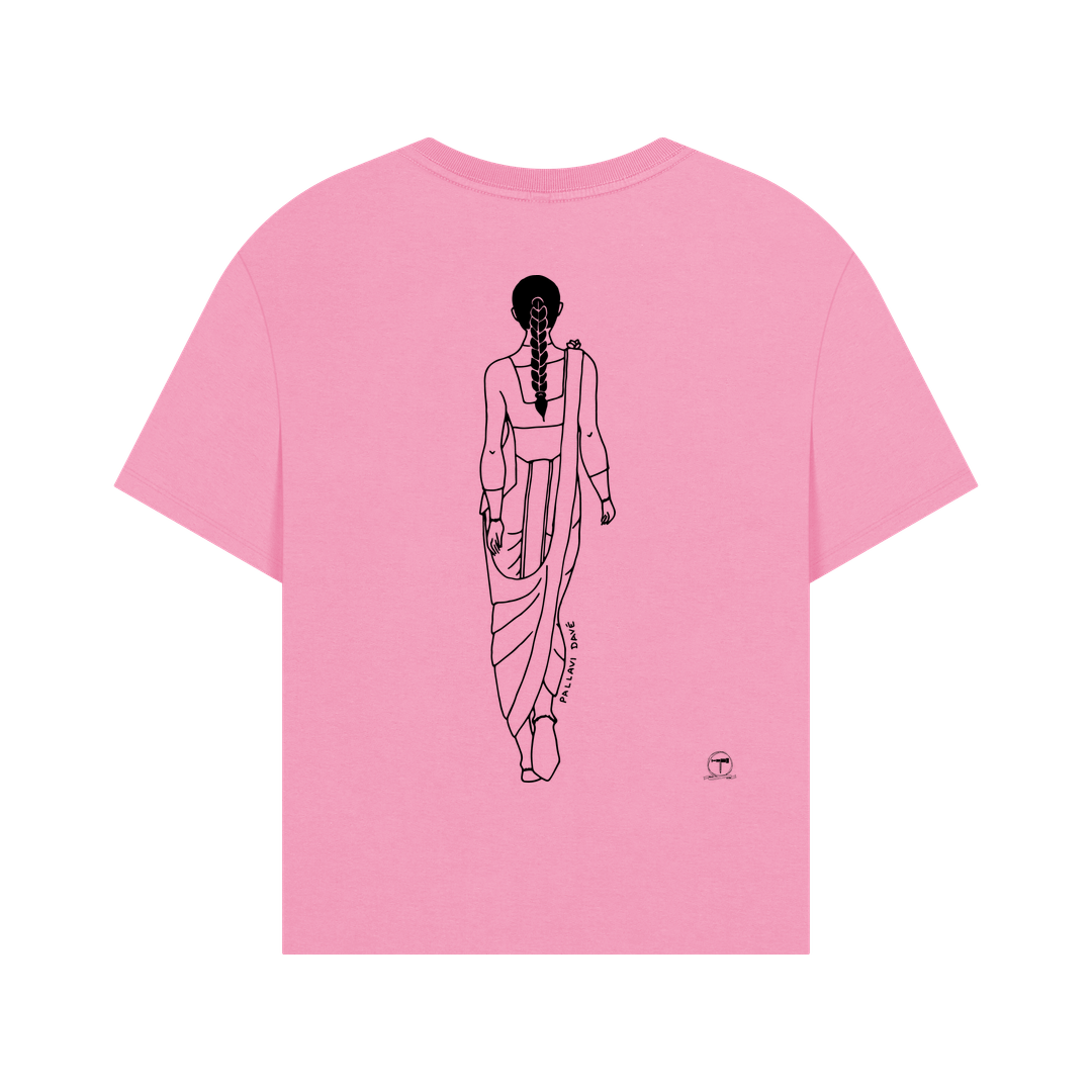 Rose Pink Printed T-shirt Back