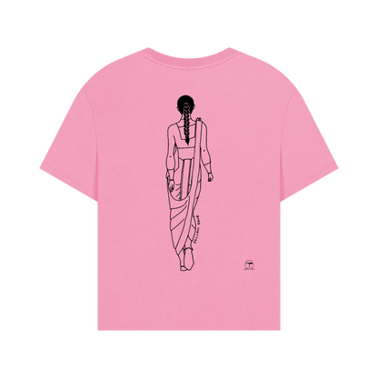 Rose Pink Printed T-shirt Back