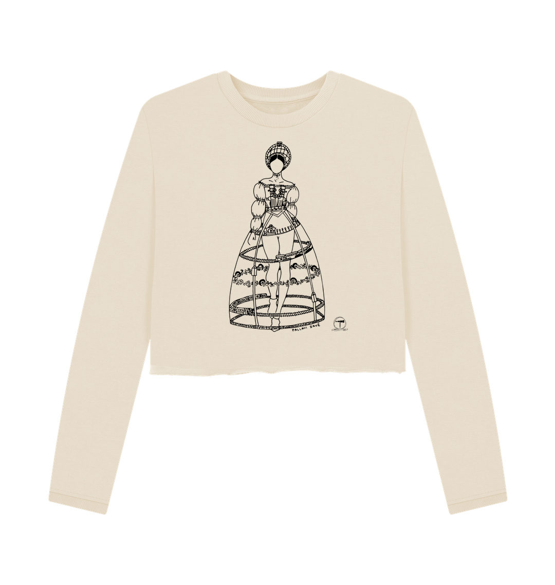 Oat Printed Boxy Jumpers Front