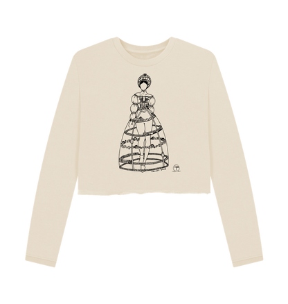 Oat Printed Boxy Jumpers Front