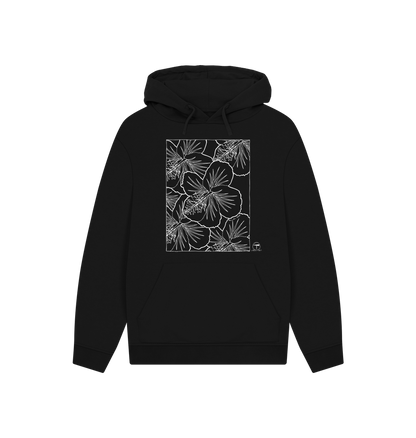 Black Printed Hoody Front