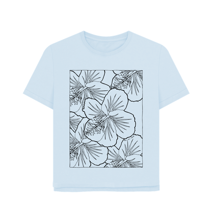 Sky Blue Printed T-shirt