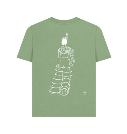 Sage Printed T-shirt Back