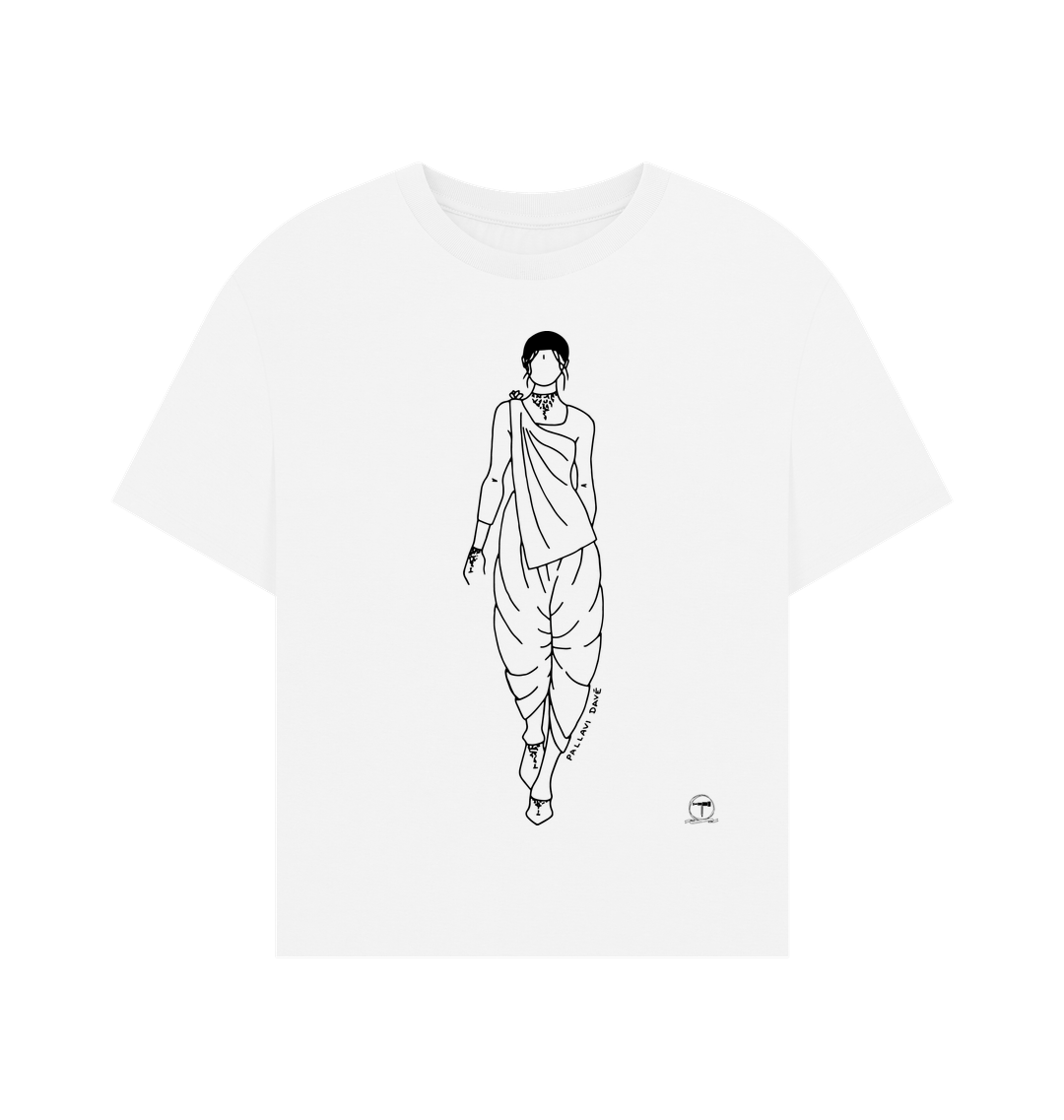 White Printed T-shirt Front