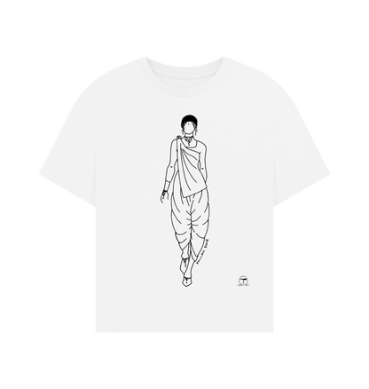 White Printed T-shirt Front