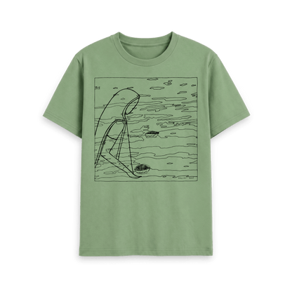 Sage Printed T-shirt Front
