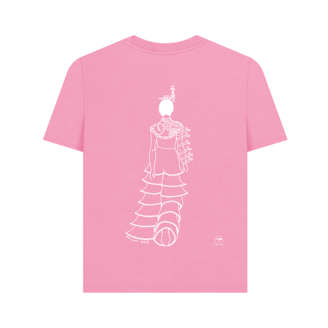 Rose Pink Printed T-shirt Back