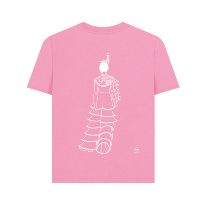 Rose Pink Printed T-shirt Back
