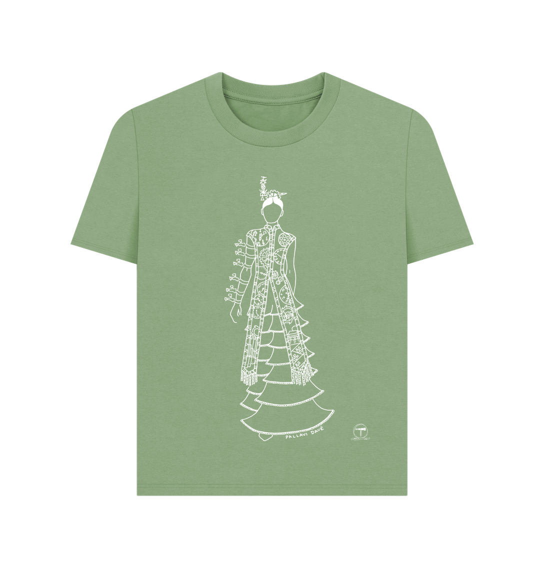 Sage Printed T-shirt Front