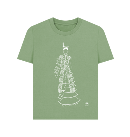 Sage Printed T-shirt Front