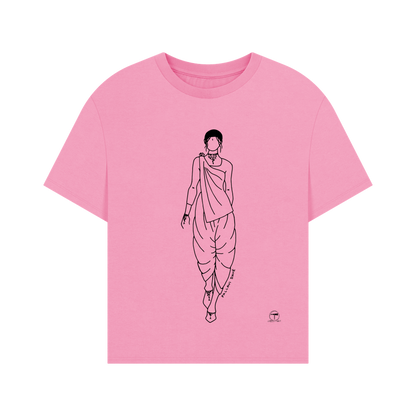Rose Pink Printed T-shirt Front
