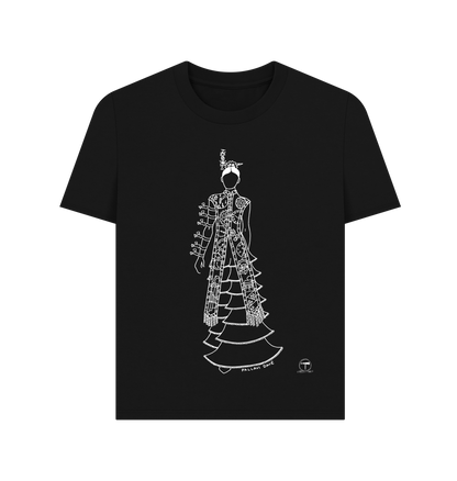 Black Printed T-shirt Front