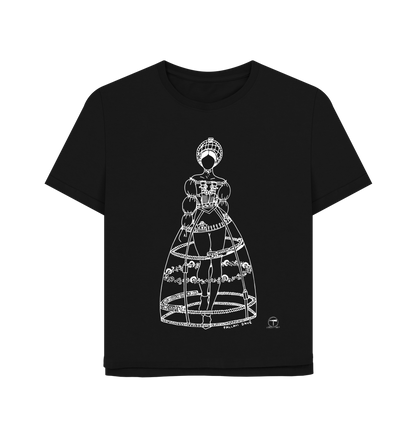 Black Printed T-shirt Front