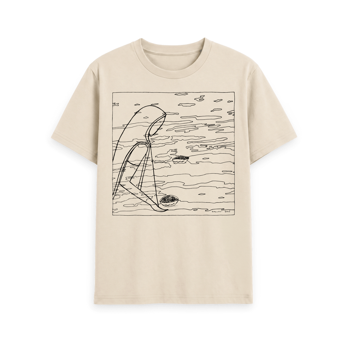 Oat Printed T-shirt Front