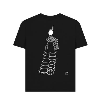 Black Printed T-shirt Back