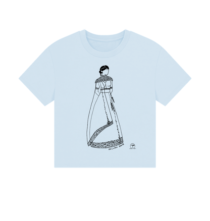Sky Blue Printed T-shirt