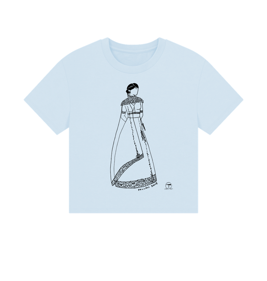 Sky Blue Printed T-shirt