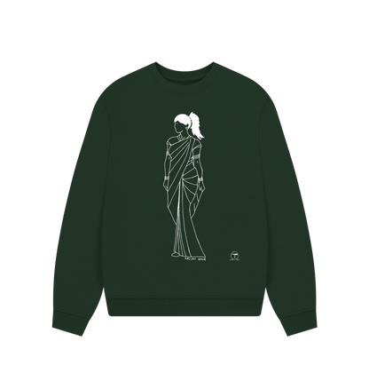 Evergreen Printed Sweater Front