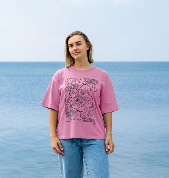 Hawaii Hibiscus Women's Oversized T-shirt – The Gallivanters